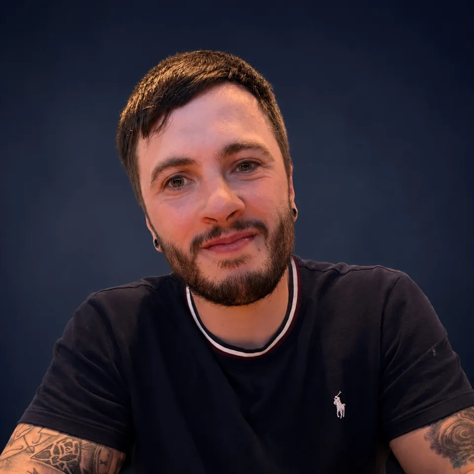 Mat McCorry in a relaxed portrait